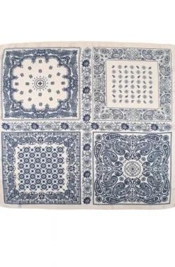 Mixed Brands - Scarf paisley 0981 - White