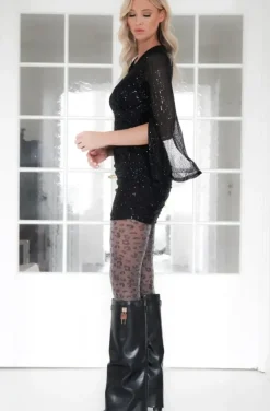 Mixed Brands - Sequin dress 1368 - Black