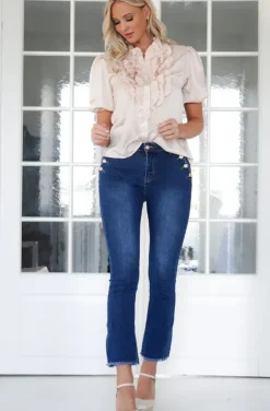 Mixed Brands - Short sleeve blouse 9604 - Champagne