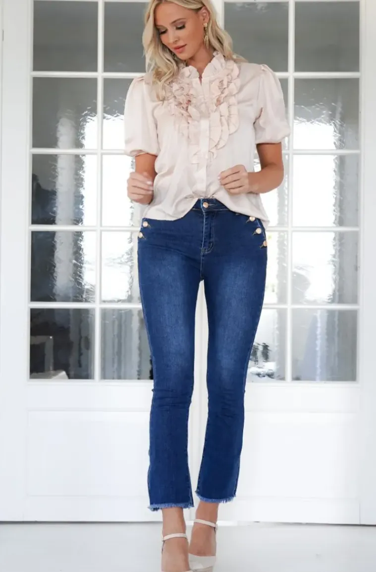 Mixed Brands - Short sleeve blouse 9604 - Champagne