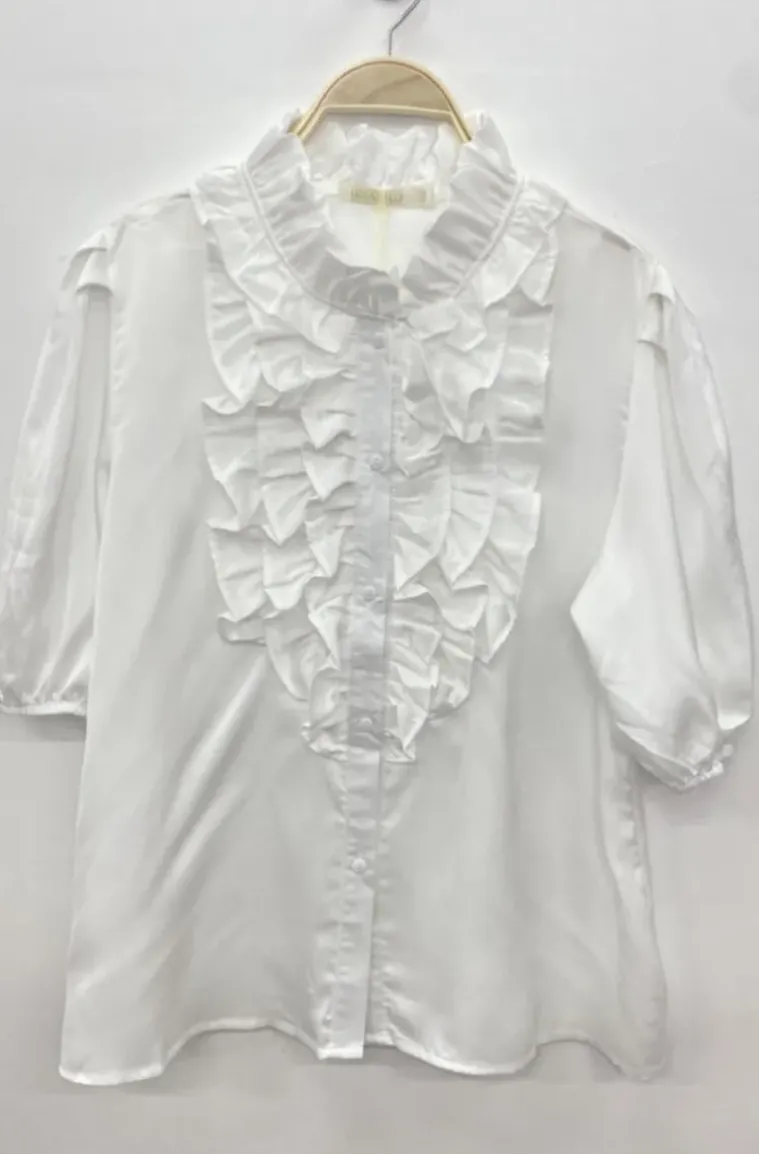 Mixed Brands - Short sleeve blouse 9604 - White