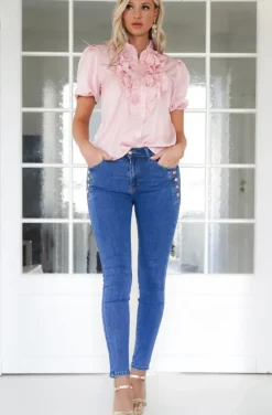 Mixed Brands - Short sleeve blouse 9604 - Pink