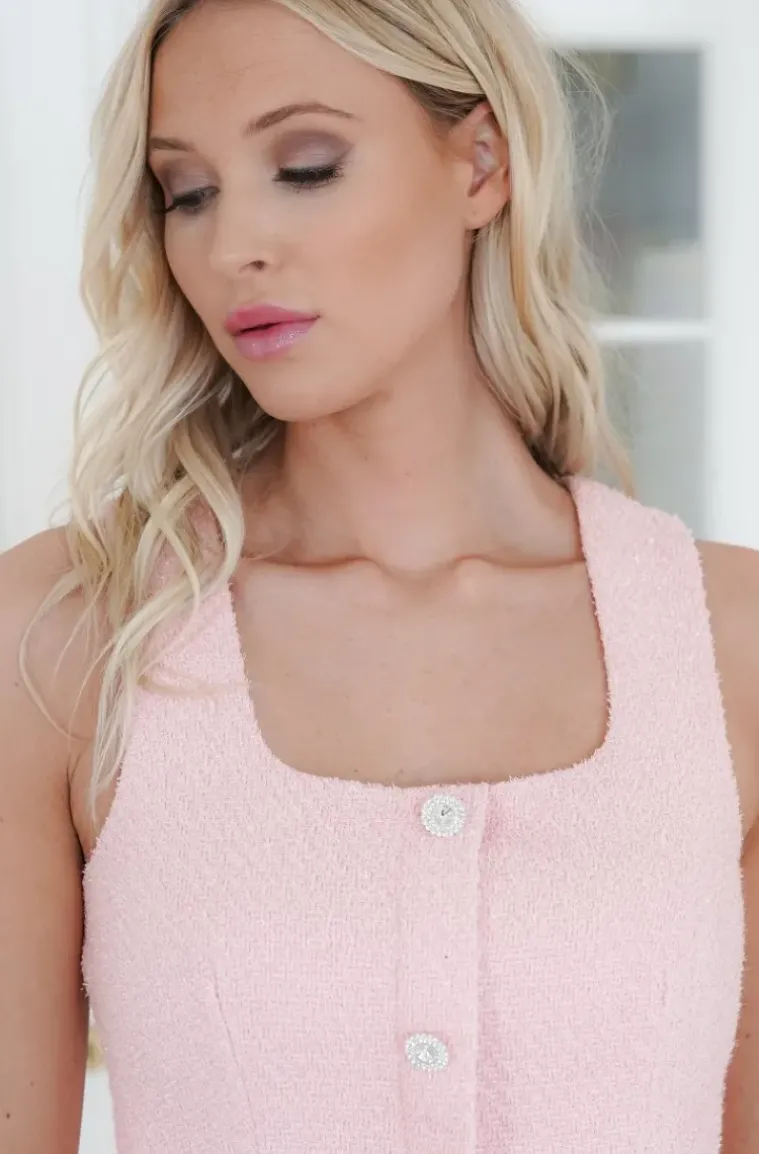 Mixed Brands - Sleeveless Mini dress with pockets 1495 - Pink