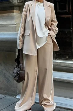 Mixed Brands - Striped Suit 13117 - Stone