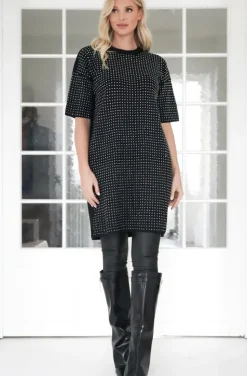 Mixed Brands - Studded Dress 8065 - Black