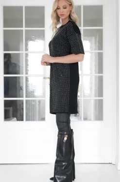 Mixed Brands - Studded Dress 8065 - Black