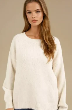 Mixed Brands - Sweater Bows Back 2413-2052 - Light Apricot