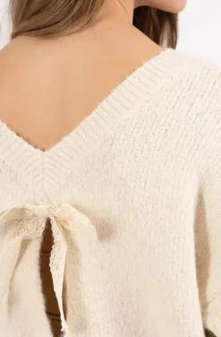 Mixed Brands - Sweater Bows Back 2413-2052 - Light Apricot