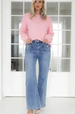Mixed Brands - Sweater Bows Back 2413-2052 - Pink