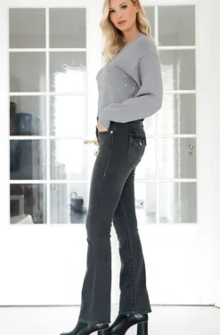 Mixed Brands - Sweater with rhinestones 3226 - Grey