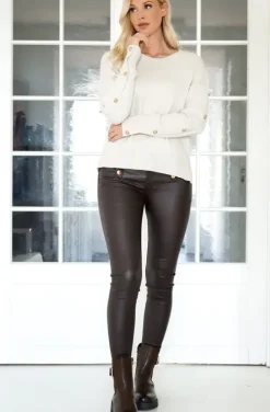 Mixed Brands - Sweater with buttons 8026 - Beige