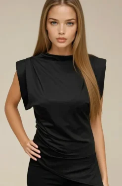 Mixed Brands - Symmetrical Top 90204 - Black