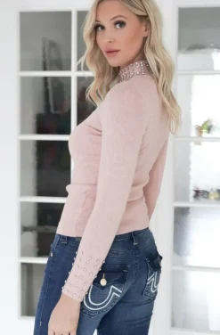 Mixed Brands - Top with studs 8036 - Rose