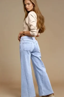 Mixed Brands - Trendy wide jeans 2771 - Light Blue
