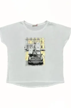 Mixed Brands - Tshirt car le chic 3659 - White