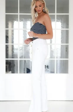 Mixed Brands - Tube top 9576 - Striped Marine