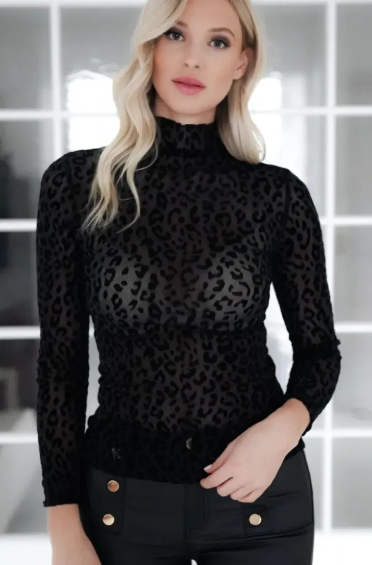 Mixed Brands - Velvet Leo Top 1315 - Black