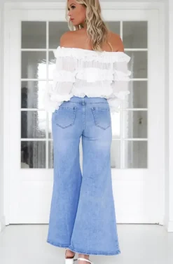 Mixed Brands - Very Flare jeans NCM108 - Light Blue