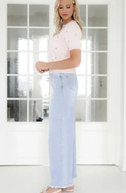 Mixed Brands - Wide flare jeans 2289 - Light Blue
