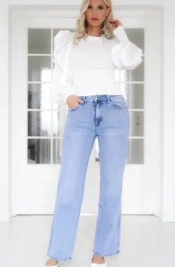 Mixed Brands - Wide jeans EB060 - Light Blue