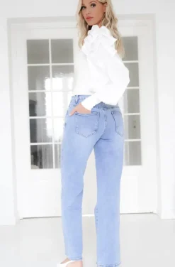 Mixed Brands - Wide jeans EB060 - Light Blue