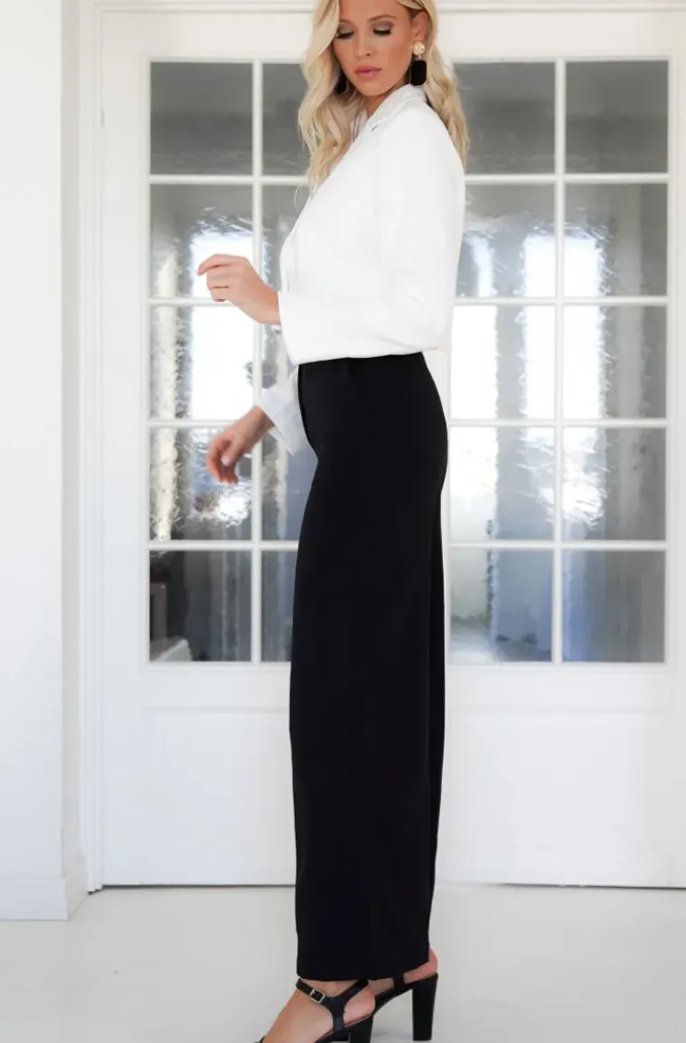 Mixed Brands - Wide Leg Palazzo Trousers 13305 - Black