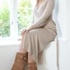 Mixed Brands - Wrap Dress 7007 - Fango Chiaro