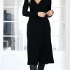 Mixed Brands - Wrap Dress 7007 - Black