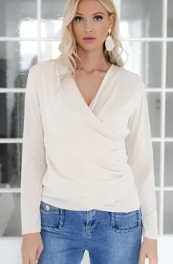 Mixed Brands - Wrap top 36813 - Beige