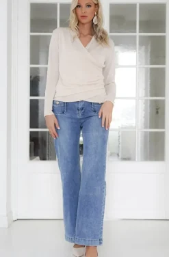 Mixed Brands - Wrap top 36813 - Beige