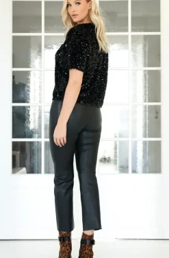 NORR - Celia stretch Leather pants - Black