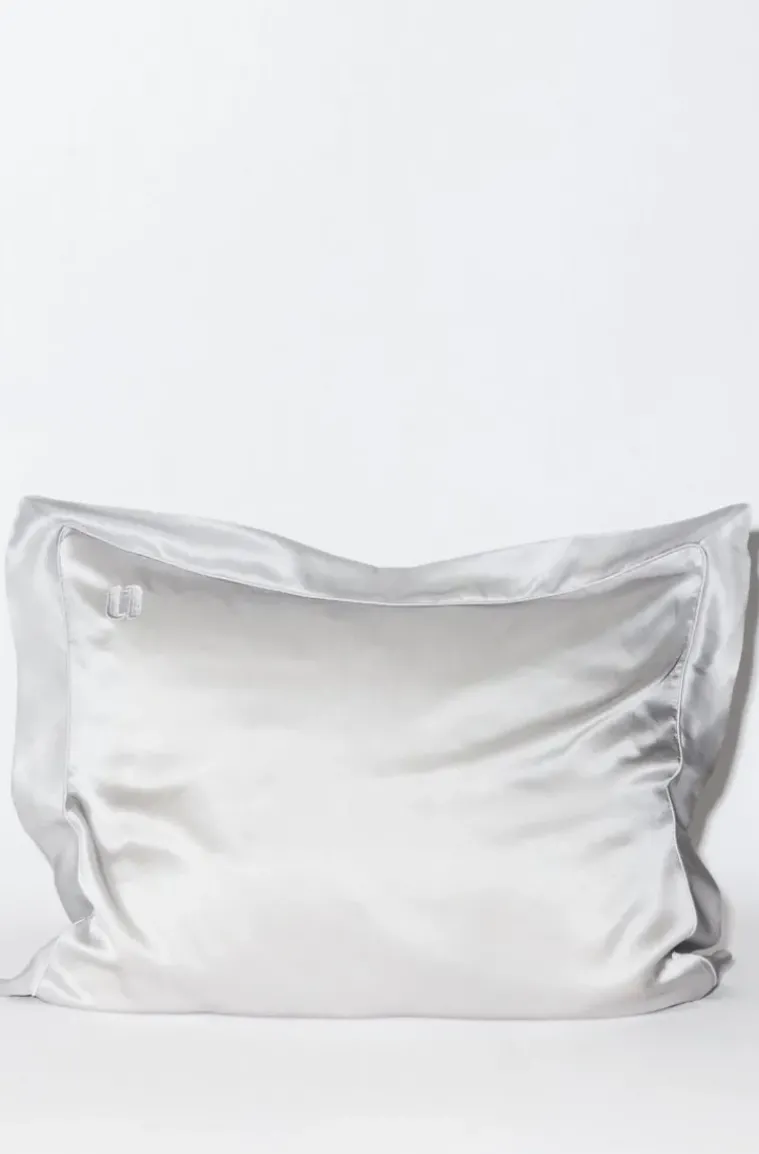 Our New Routine - Silk Pillowcase 002 Light Grey