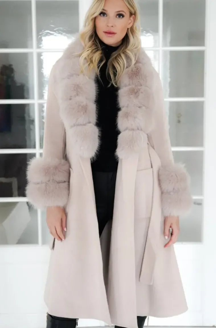 Plain Vanilla - Amazing coat with Faux for Details - Sand