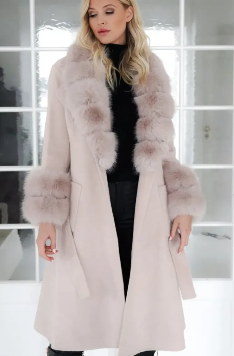 Plain Vanilla - Amazing coat with Faux for Details - Sand