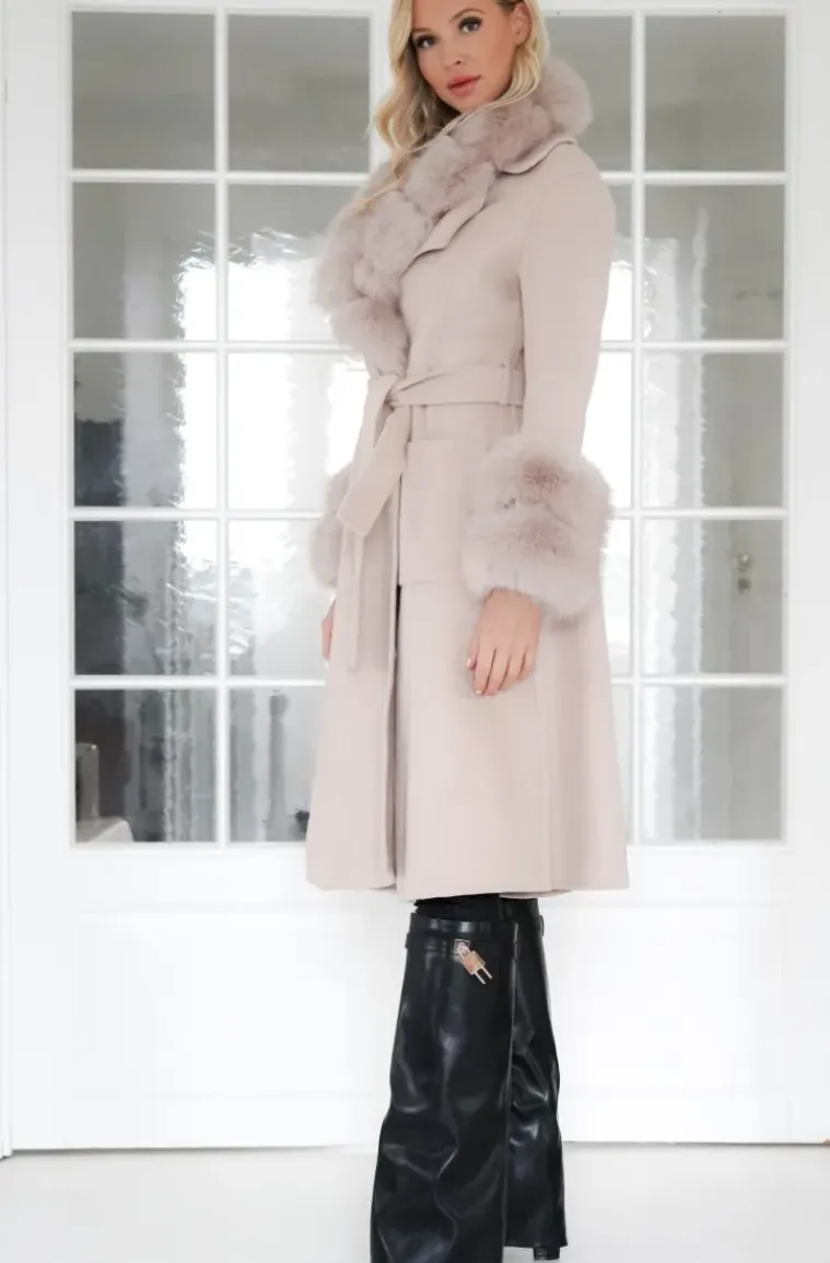 Plain Vanilla - Amazing coat with Faux for Details - Sand