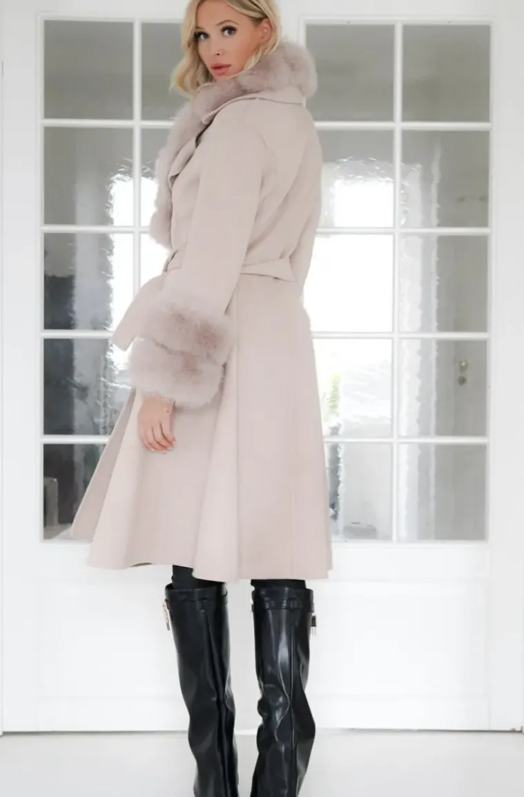 Plain Vanilla - Amazing coat with Faux for Details - Sand