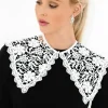 Plain Vanilla - Fake Collar Large Lace White C006