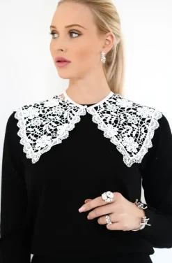 Plain Vanilla - Fake Collar Large Lace White C006