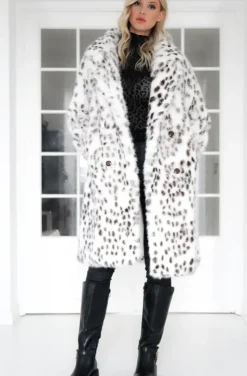 Plain Vanilla - Long Faux Fur Leo Coat