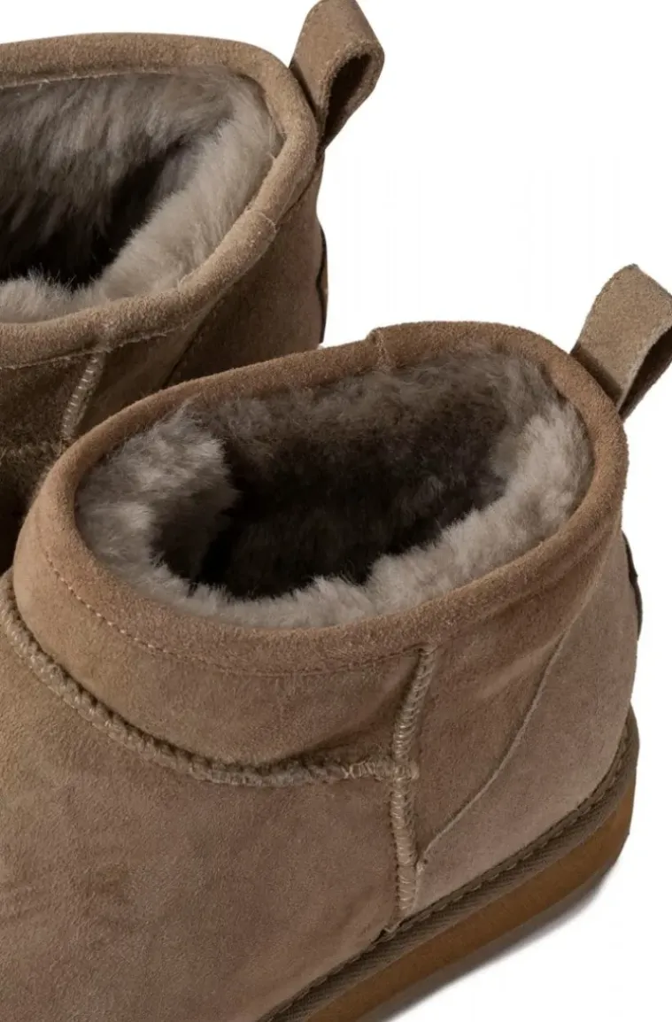 Shepherd of Sweden - Dam Kim Låga Fårskinnsboots Stone