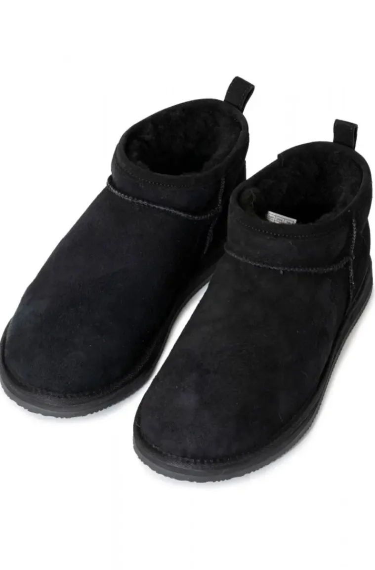 Shepherd of Sweden - Dam Kim Låga Fårskinnsboots Svart