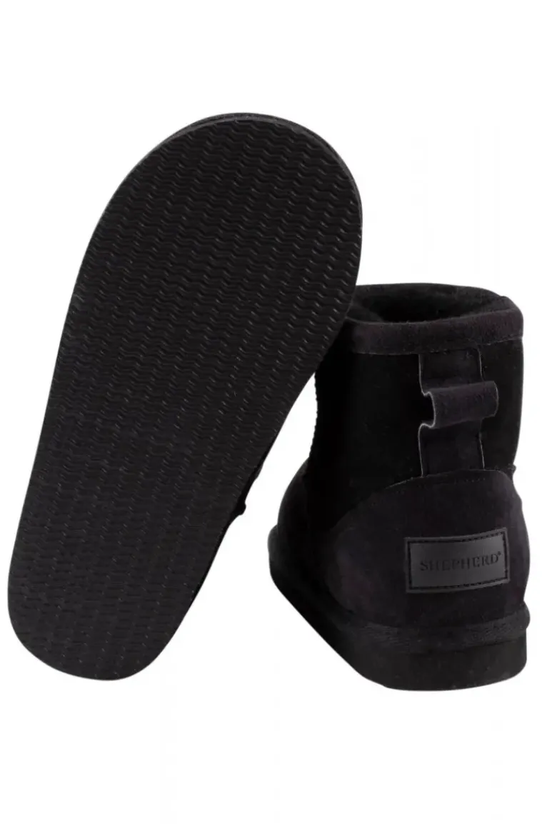 Shepherd of Sweden - Dam Laura Ankelhöga Fårskinnsboots Svart