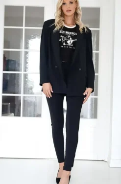 True Religion - Buddha Raglan bby tee- Jet Black