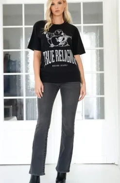 True Religion - Crackle Vintage Tee - Jet Black