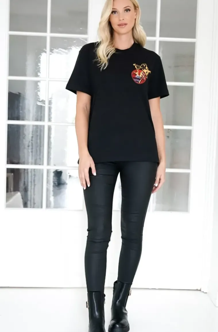 True Religion - Patch Short Sleeve Tee - Black