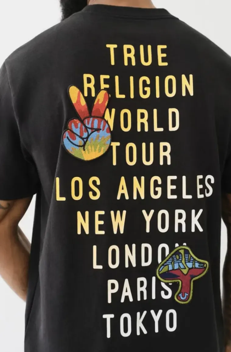 True Religion - Patch Short Sleeve Tee - Black