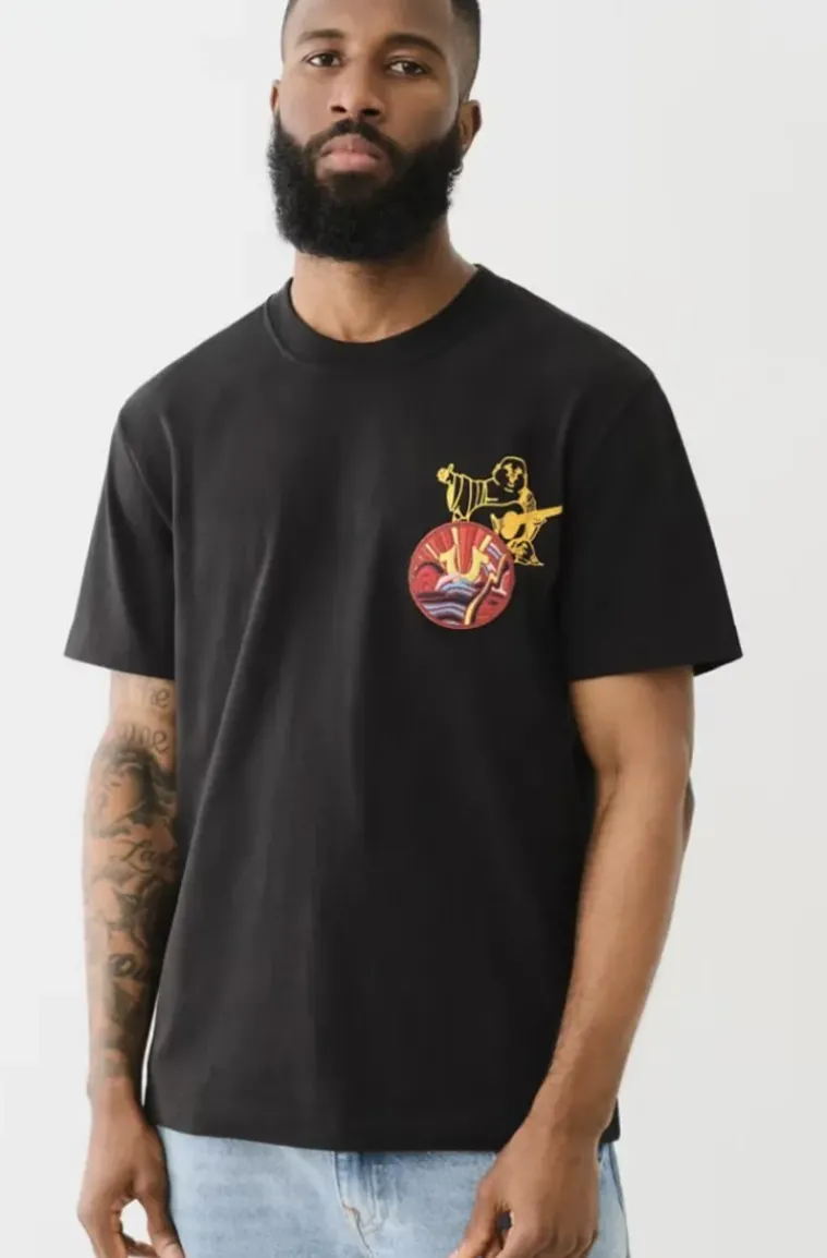 True Religion - Patch Short Sleeve Tee - Black
