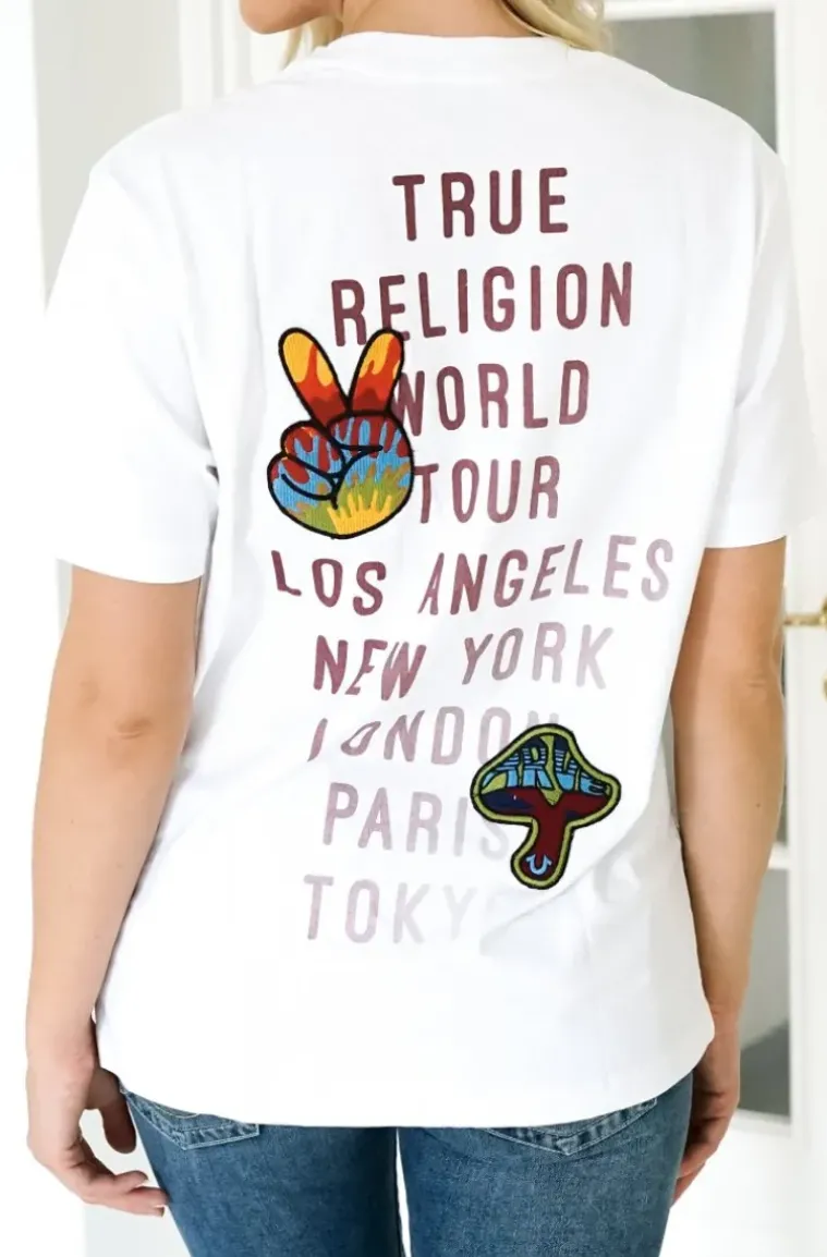True Religion - Patch Short Sleeve Tee - White