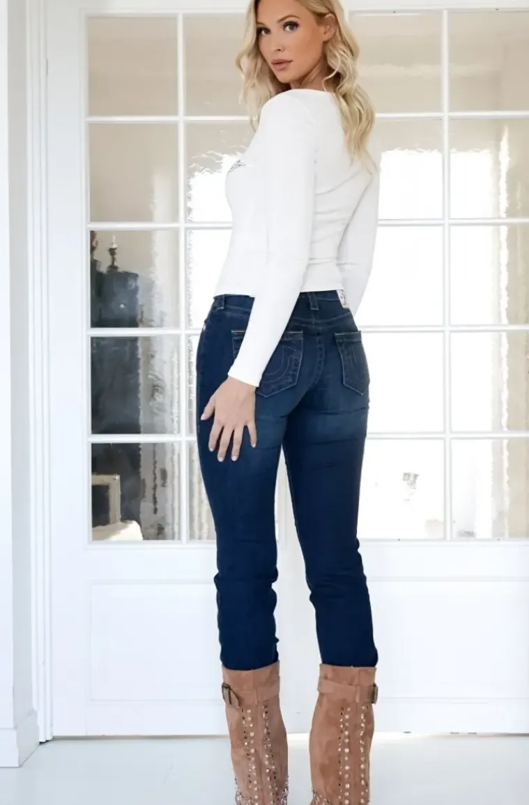 True Religion - Scoop Neck Henley - Winter White