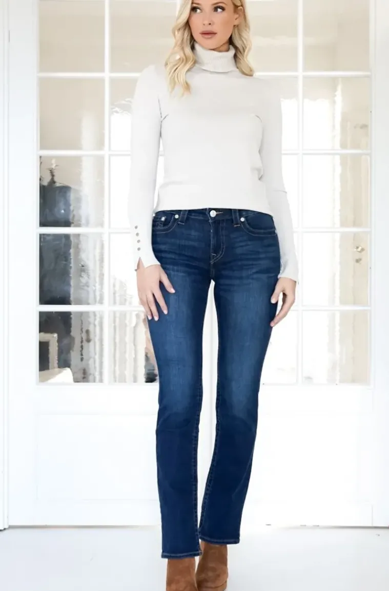 True Religion -Billie Midrise Straight - Indigo Upgrade
